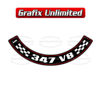 Aircleaner Decal, Autolite 347 V8
