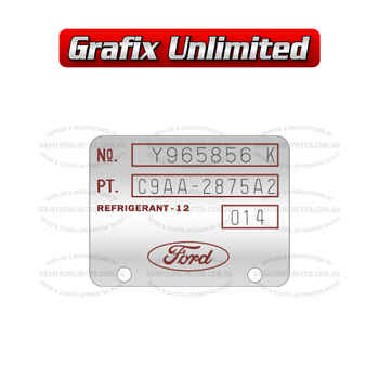 Airconditioning Ford Pump Part No. Tag South Africa