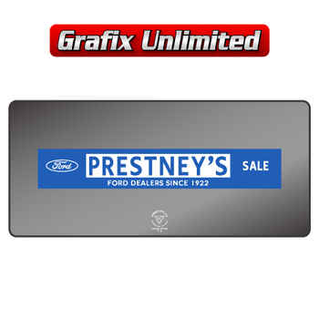 Dealership Decal, Prestney's Sale