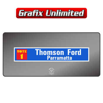 Dealership Decal, Thomson Ford Parramatta Vote 1