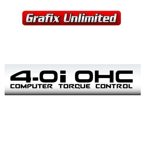 40i OHC Computer Torque Control Decal Black