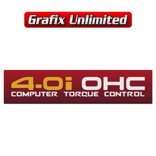 40i OHC Computer Torque Control Decal GoldSilver