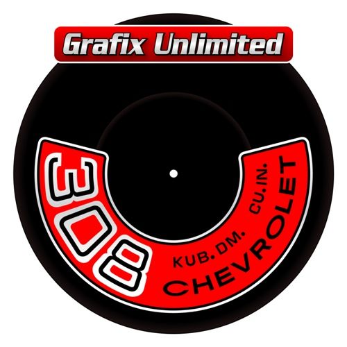 Aircleaner Decal 308 Chevrolet