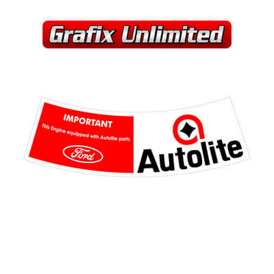 Aircleaner Decal Autolite