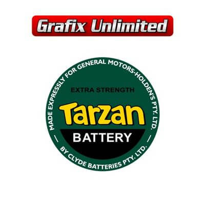 Battery Decal Tarzan GMH