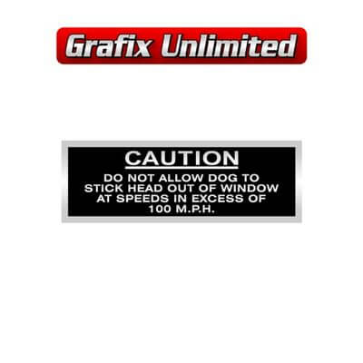 Caution Plate 100MPH Type 2 