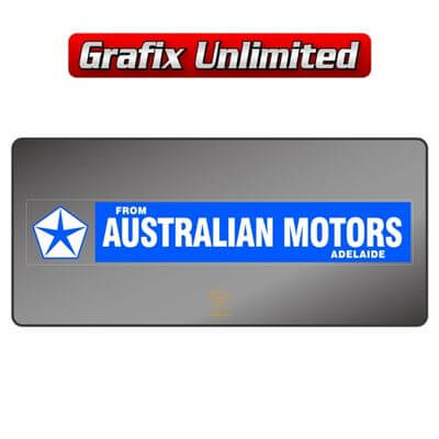 Dealership Decal Australian Motors