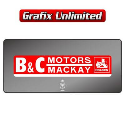 Dealership Decal B + C Motors Mackay