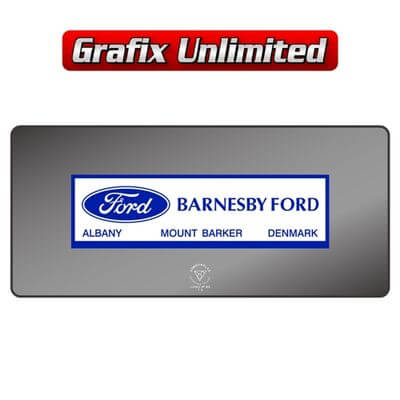 Dealership Decal Barnesby Ford
