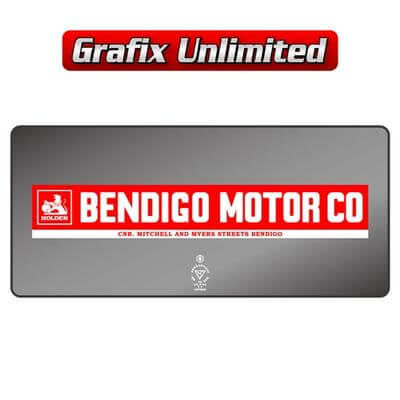 Dealership Decal Bendigo Motor Co