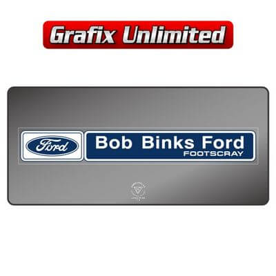 Dealership Decal Bob Binks Ford 