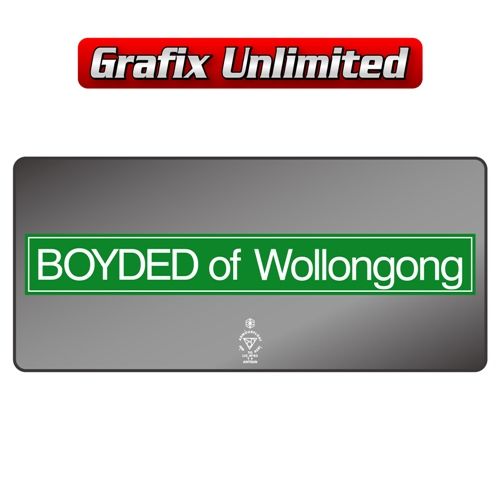 Dealership Decal Boyded of Wollongong
