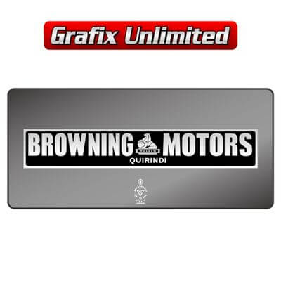 Dealership Decal Browning Motors Quirindi