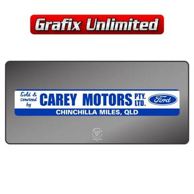 Dealership Decal Carey Motors