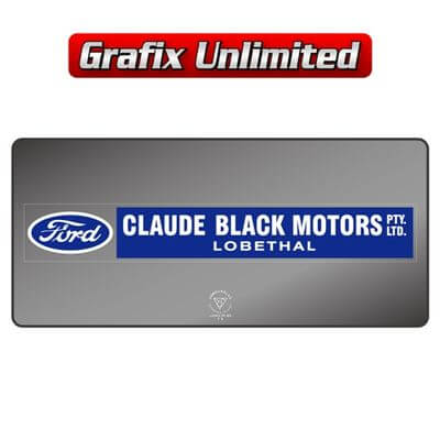 Dealership Decal Claude Black Motors