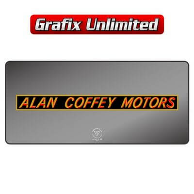 Dealership Decal Coffey Alan Motors