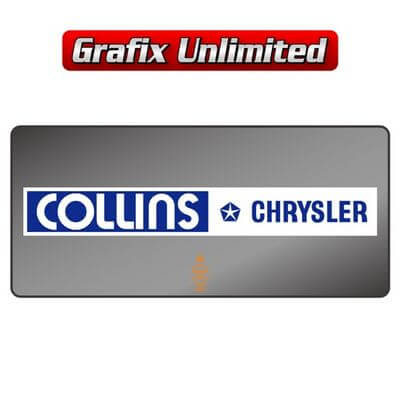 Dealership Decal Collins Chrysler