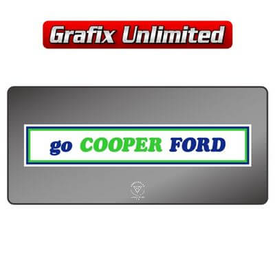 Dealership Decal Cooper Ford 