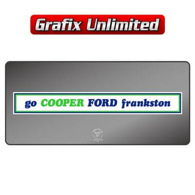 Dealership Decal Cooper Ford Frankston