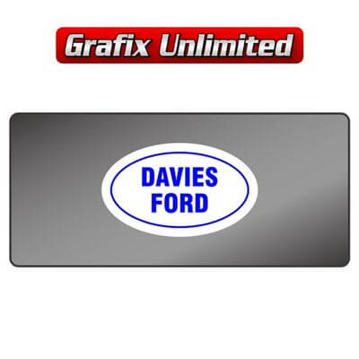 Dealership Decal Davies Ford