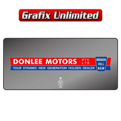 Dealership Decal Donlee Motors