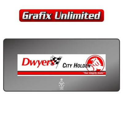 Dealership Decal Dwyers City Holden
