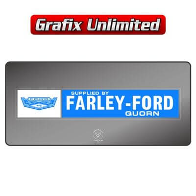 Dealership Decal Farley Ford Quorn