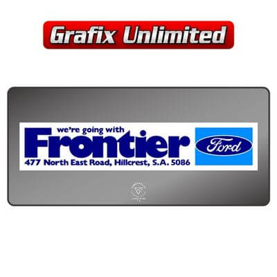 Dealership Decal Frontier Ford Hillcrest