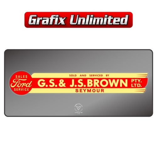 Dealership Decal GS andamp JS Brown Seymour