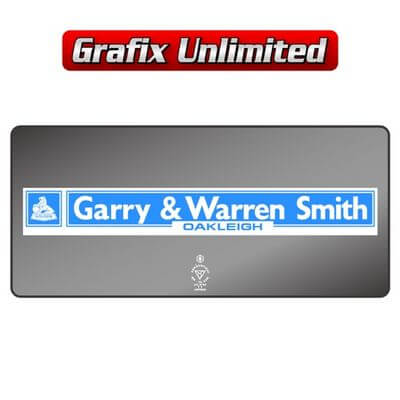 Dealership Decal Garry + Warren Smith Oakley