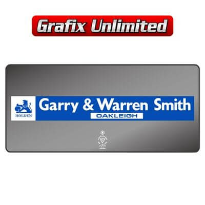 Dealership Decal Garry and Warren Smith
