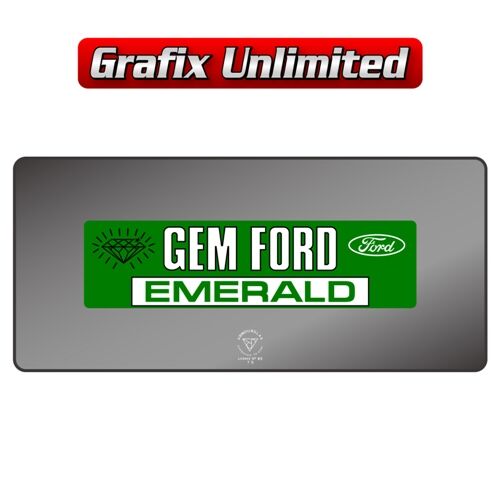 Dealership Decal Gem Ford Emerald