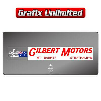 Dealership Decal Gilbert Motors Mt Barker