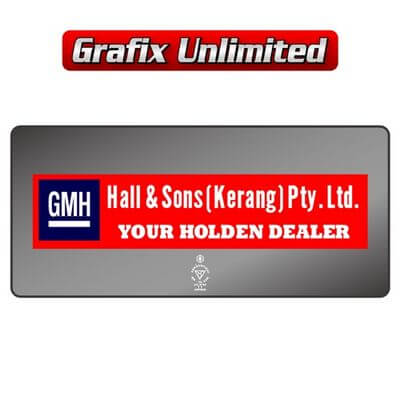 Dealership Decal Hall + Sons Pty Ltd Kerang