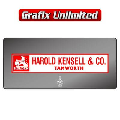 Dealership Decal Harold Kensell and Co
