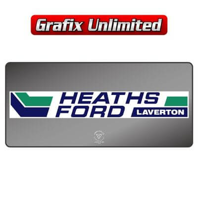 Dealership Decal Heaths Ford Laverton