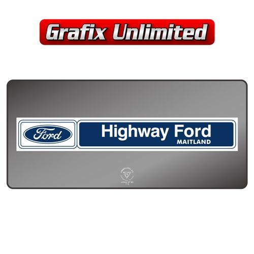 Dealership Decal Highway Ford Maitland