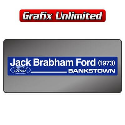 Dealership Decal Jack Brabham Ford 1973