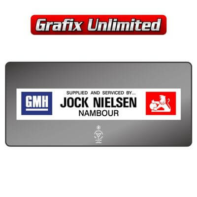 Dealership Decal Jock Nielsen Nambour