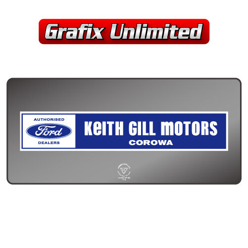 Dealership Decal Keith Gill Motors Corowa