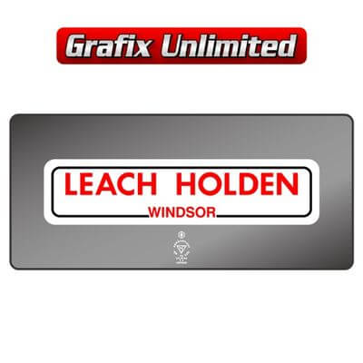 Dealership Decal Leach Motors Windsor