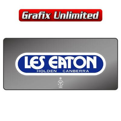 Dealership Decal Les Eaton Canberra