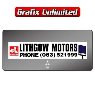 Dealership Decal Lithgow Motors