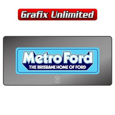 Dealership Decal Metro Ford Brisbane
