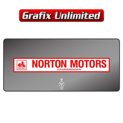 Dealership Decal Norton Motors Camperdown 