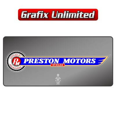 Dealership Decal Preston Motors StKilda