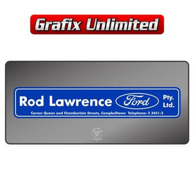 Dealership Decal Rod Lawrence Ford