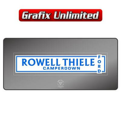 Dealership Decal Rowell Thiele Ford