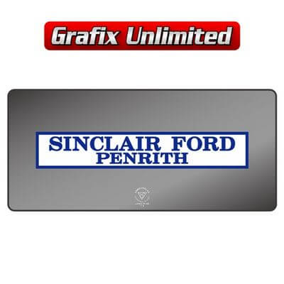 Dealership Decal Sinclair Ford
