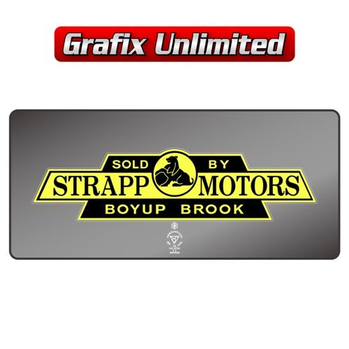 Dealership Decal Strapp Motors Boyup Brook